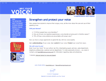 Tablet Screenshot of loveyourvoice.com
